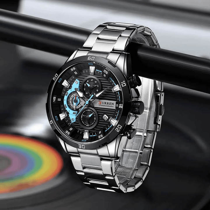 Reloj CURREN 8402 Acero Inoxidable para Hombre | Diseño Exclusivo 40mm elegante masvendido en Perú