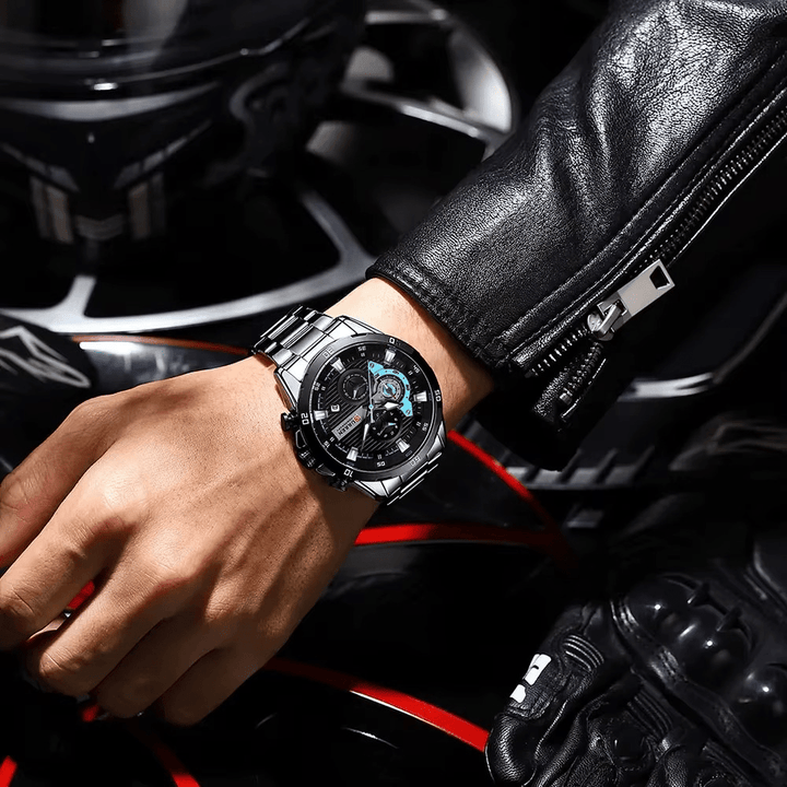 Reloj CURREN 8402 Acero Inoxidable para Hombre | Diseño Exclusivo 40mm elegante masvendido en Perú