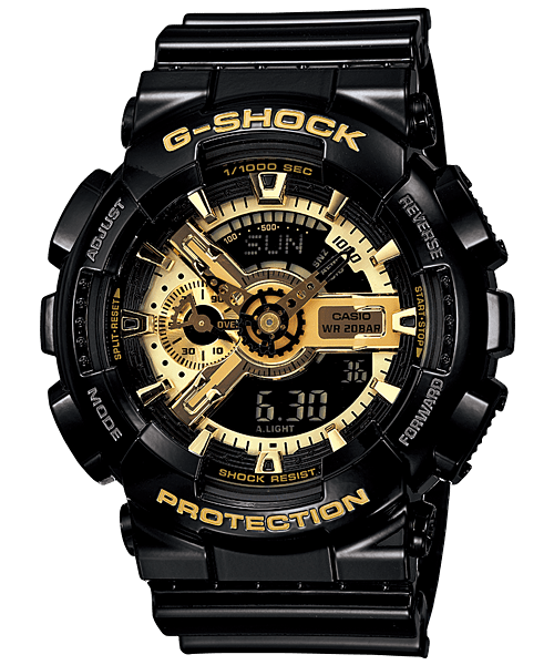 RELOJ G - SHOCK - GA - 110GB - 1A ORIGINAL DEPORTIVO CAUSAL - BLACK YELLOW elegante en Perú