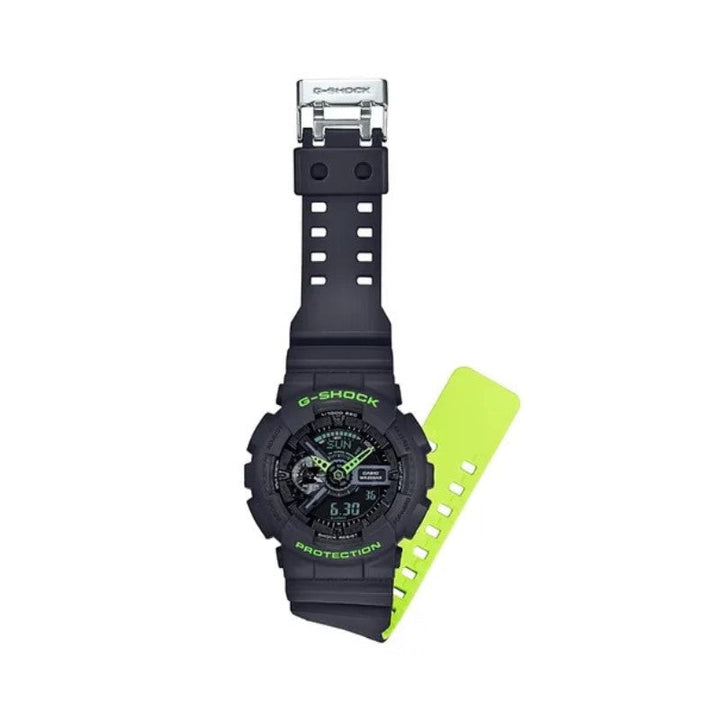RELOJ G-SHOCK - NEGRO VERDE LIMA | SKU: G-S-29 - CLOCK-PERU