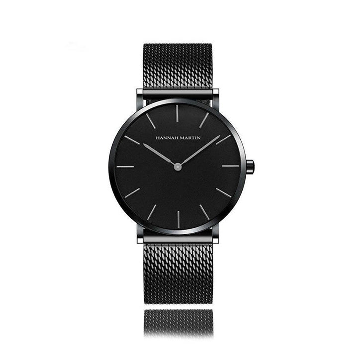 Reloj Hannah Martin Negro Mesh - JHERR JEWELRY