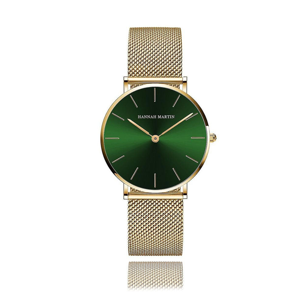 Reloj Hannah Martin Esmeralda Gold - JHERR JEWELRY