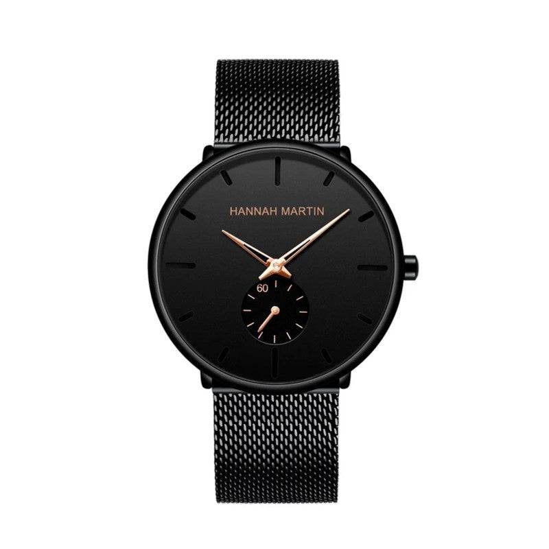 Reloj Hannah Martin Negro Mate Elegante elegante para hombre en Perú