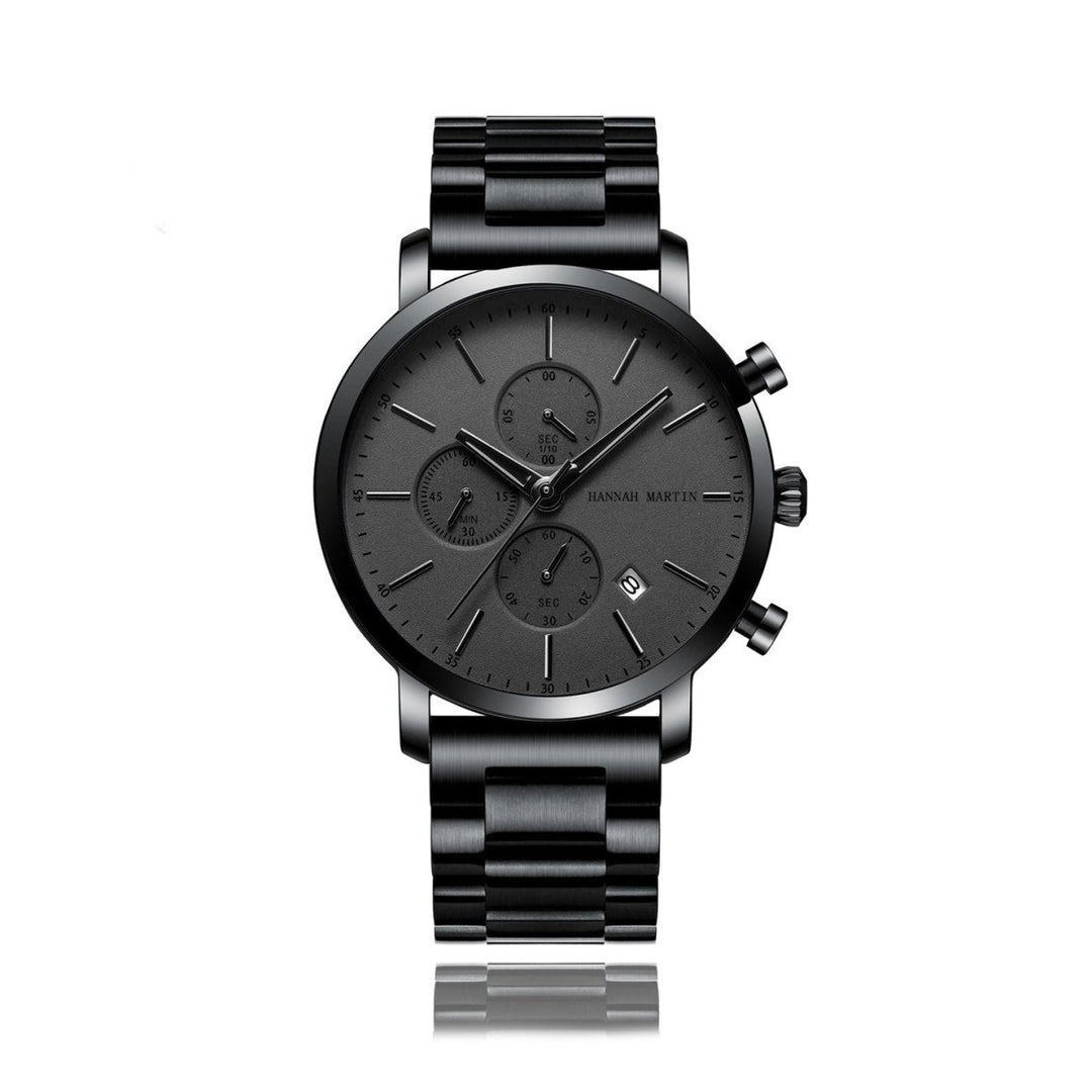 Reloj Hannah Martin Negro Python elegante para hombre en Perú