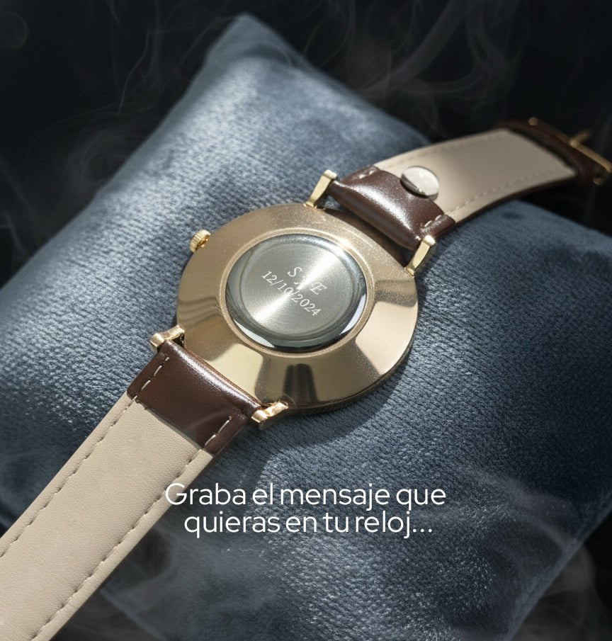 Reloj Hannah Martin para Hombre Elegante Cuero Marrón Esfera Negra 40mm elegante para hombre en Perú