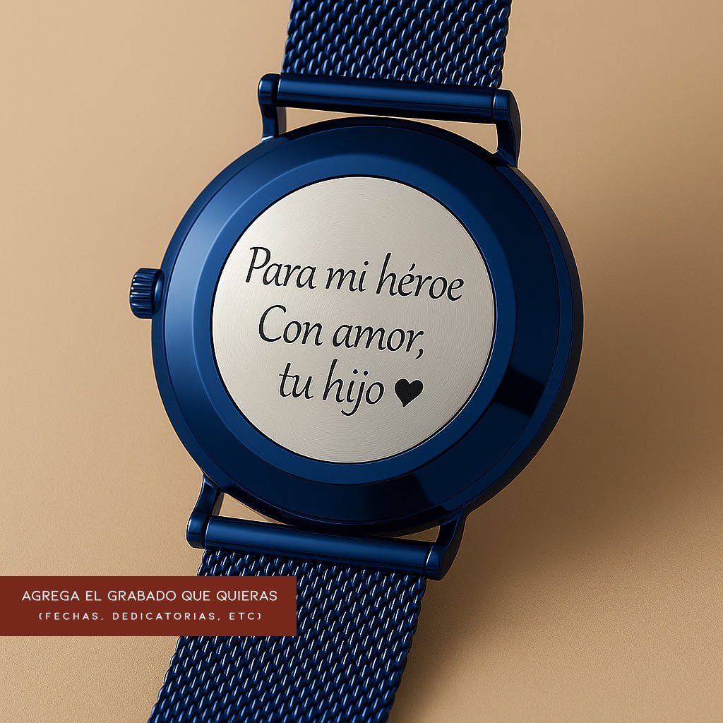 Reloj Hannah Martin para hombre malla azul esfera azul elegante masvendido en Perú