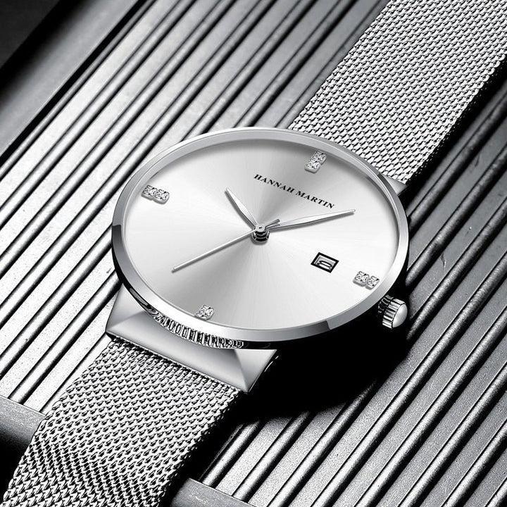Reloj Hannah Martin Plateado Aries elegante Más Vendido en Perú