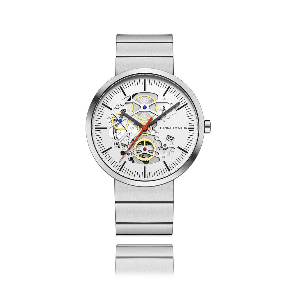 Reloj Hannah Martin Silver Tiger - JHERR JEWELRY