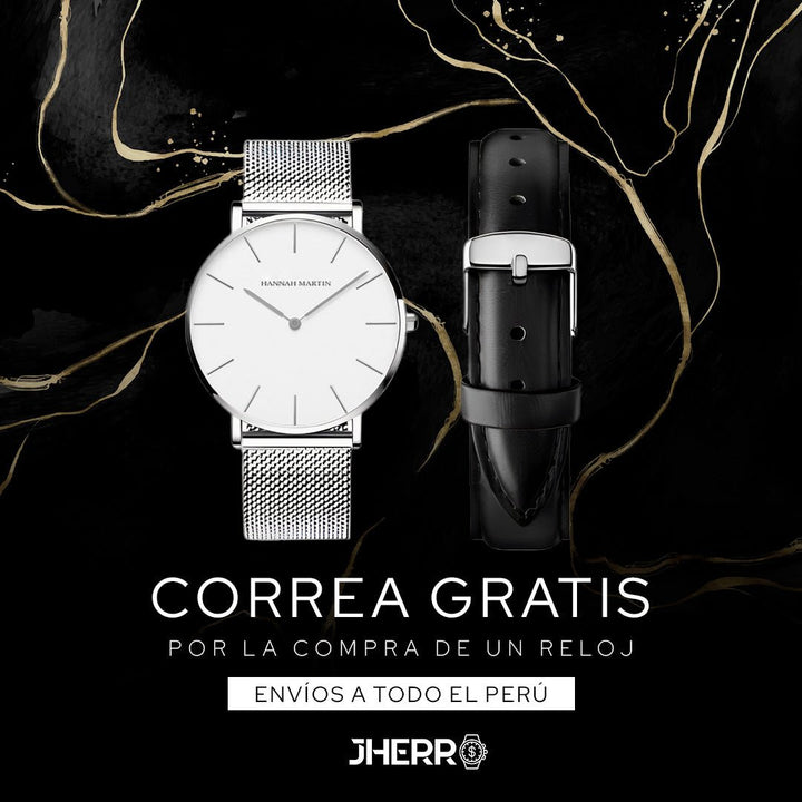 Reloj Hannah Martin Sterling Mesh elegante para hombre en Perú