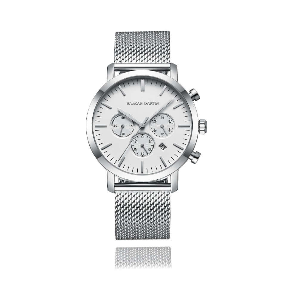 Reloj Hannah Martin Plateado Legacy - JHERR JEWELRY
