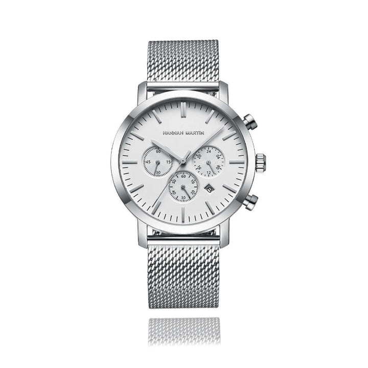 Reloj Hannah Martin Plateado Legacy - JHERR JEWELRY