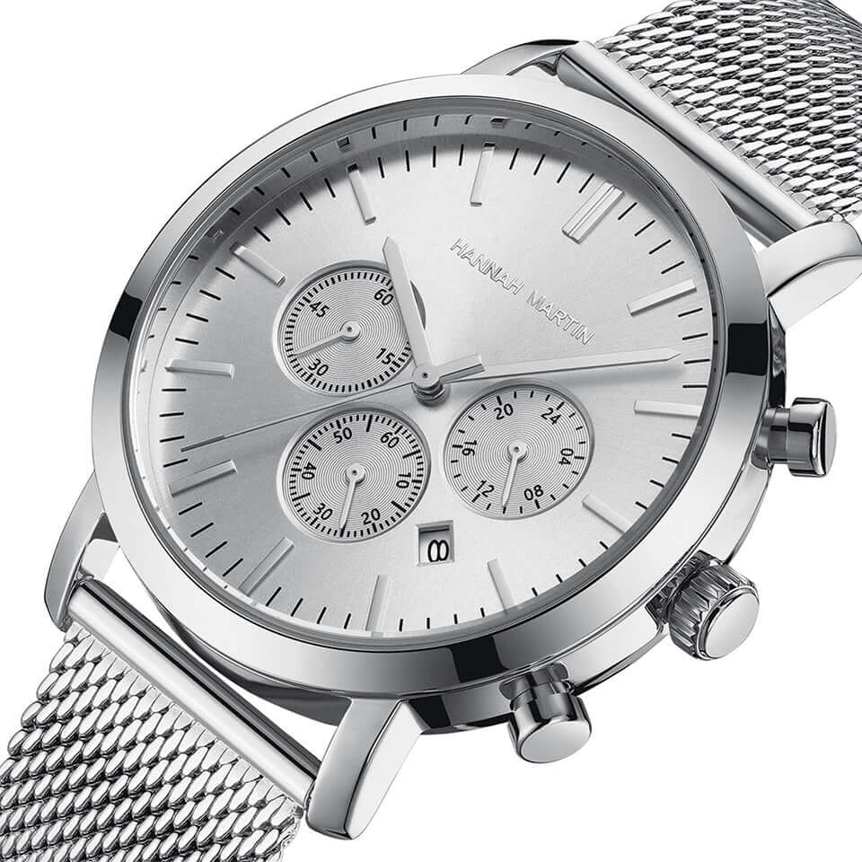 Reloj Hannah Martin Plateado Legacy - JHERR JEWELRY