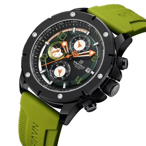 Reloj Naviforce Deportivo Verde para Hombre – Estilo y Resistencia 40mm elegante masvendido en Perú