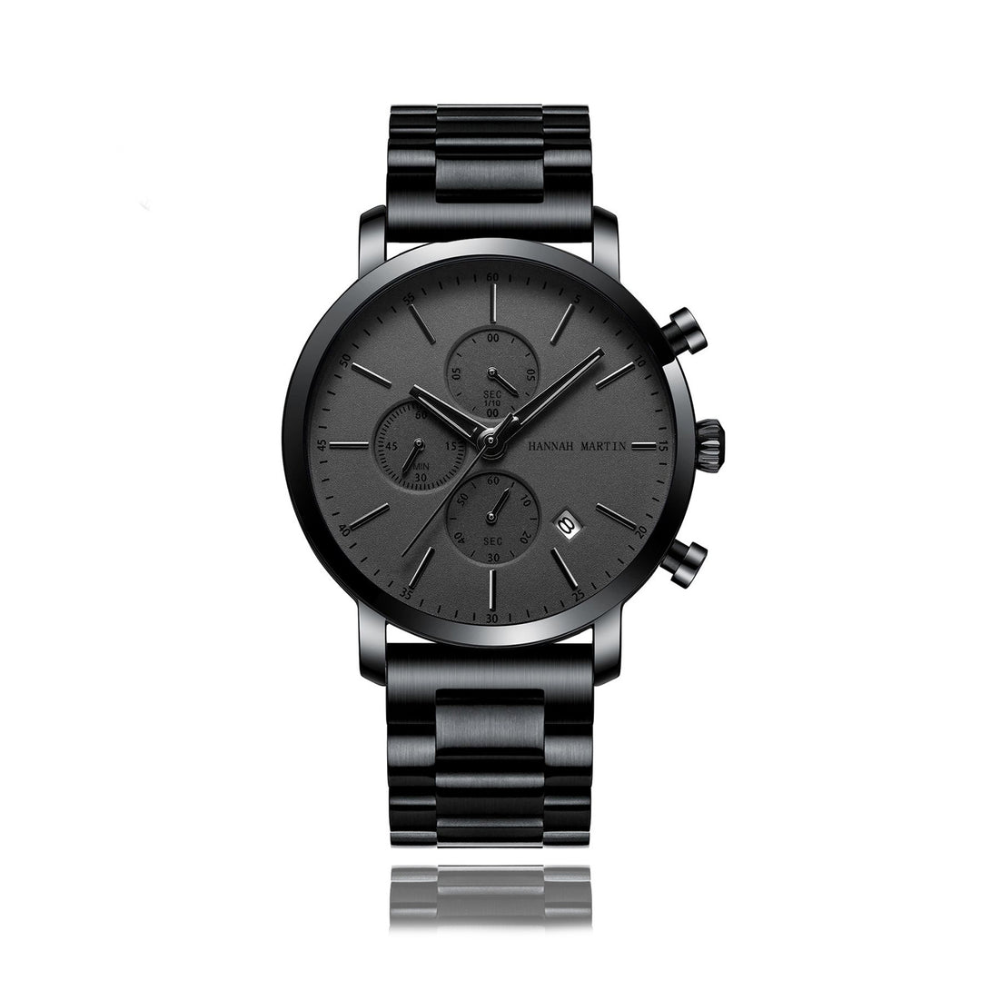 Reloj Hannah Martin Negro Python - JHERR JEWELRY