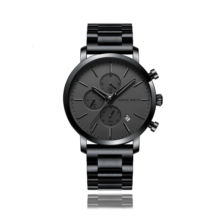 Reloj Hannah Martin Negro Python - JHERR JEWELRY