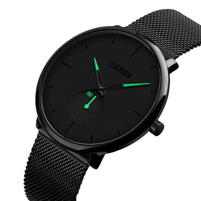 Reloj SKMEI Negro Casual Elegante Aguja Verde - JHERR JEWELRY