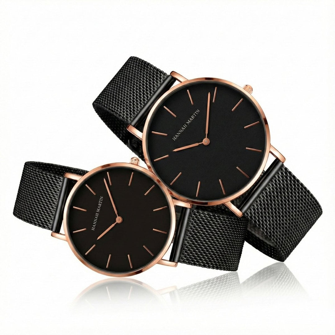Relojes de Pareja Hannah Martin Caviar elegante para pareja en Perú