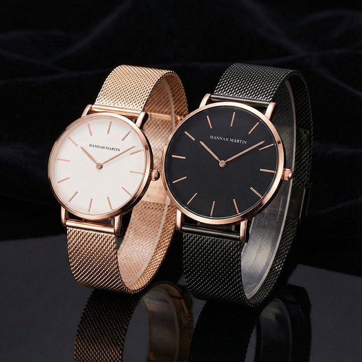 Relojes de Pareja Hannah Martin Melrose/Black (Exclusivo) elegante para pareja en Perú