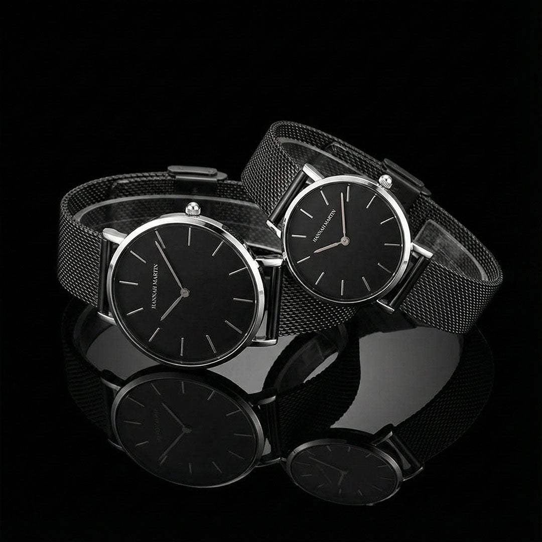 Relojes de Pareja Hannah Martin Scarlet elegante para pareja en Perú