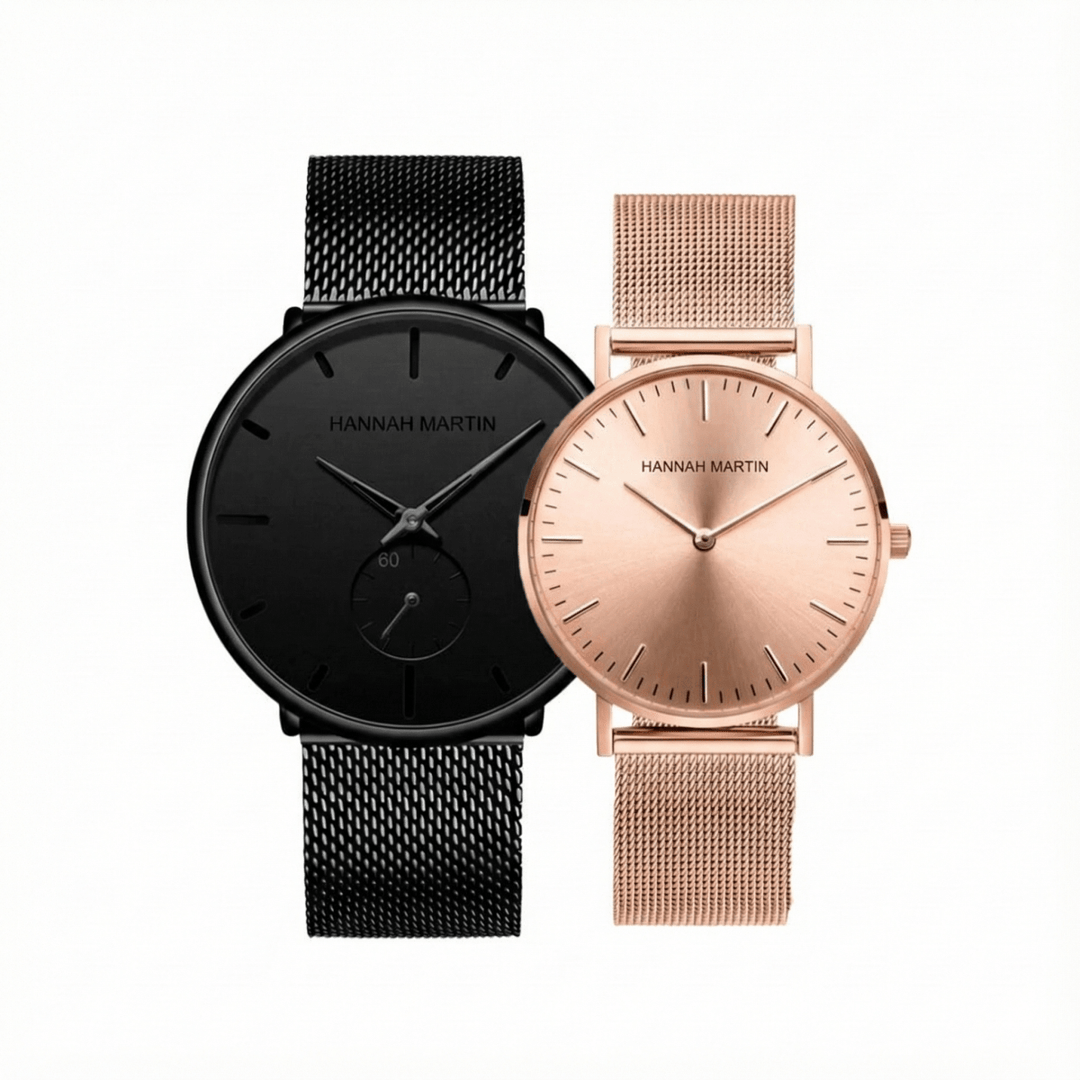 Relojes de Pareja Rosen Black elegante para parejas en Perú