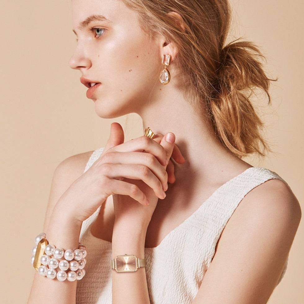 Reloj Hannah Martin Rosen Gold Sea - JHERR JEWELRY