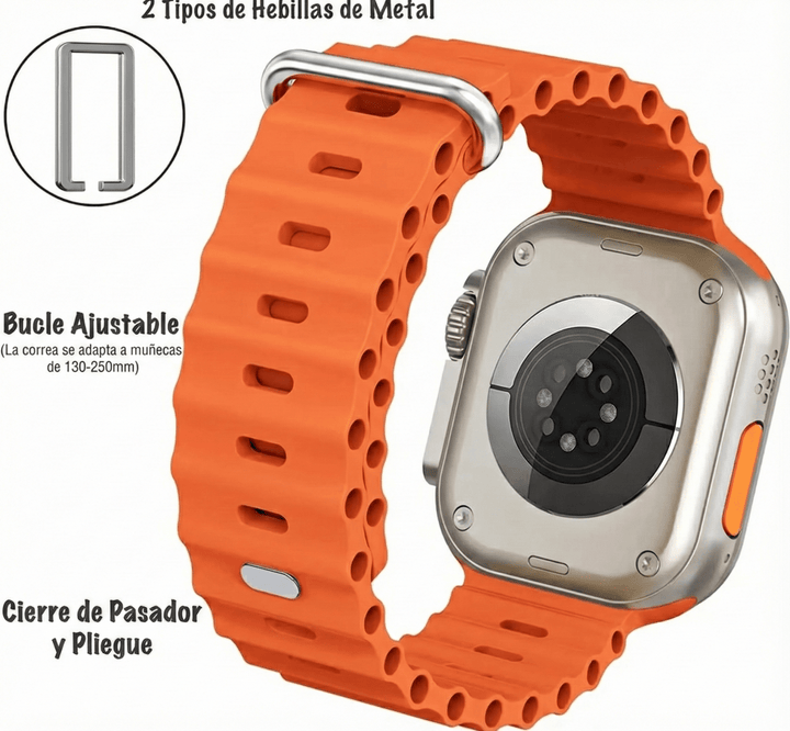 Smartwatch Ultra Deportivo Inteligente con Pantalla Táctil y Llamadas Bluetooth - Monitor de Salud y Fitness Completo elegante en Perú