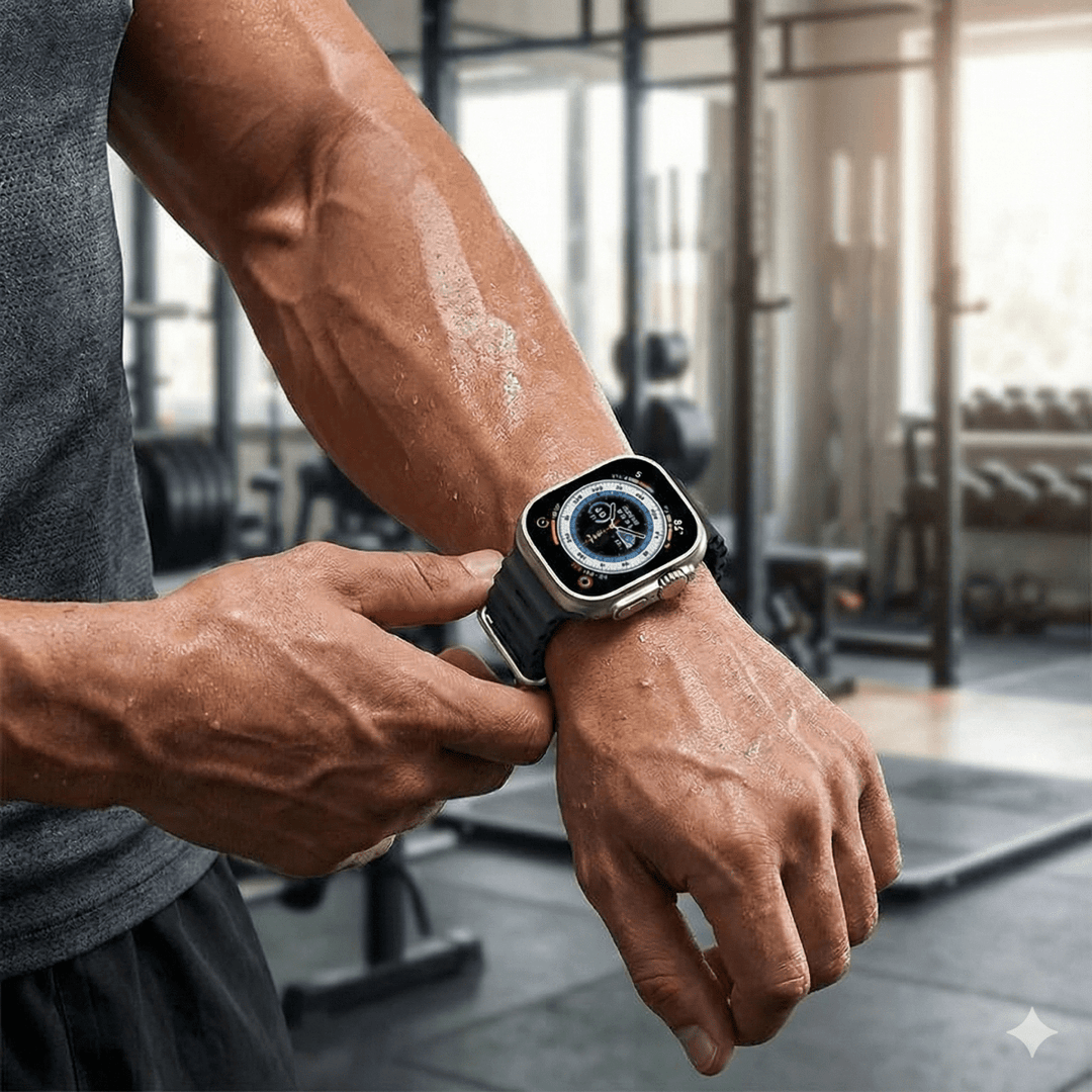 Smartwatch Ultra Deportivo Inteligente con Pantalla Táctil y Llamadas Bluetooth - Salud y Fitness Completo Correa Negra elegante en Perú
