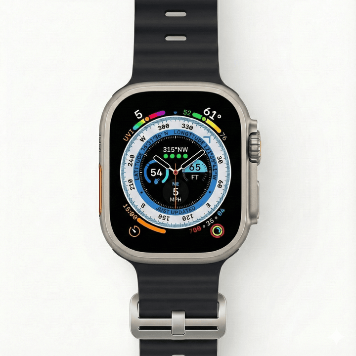 Smartwatch Ultra Deportivo Inteligente con Pantalla Táctil y Llamadas Bluetooth - Salud y Fitness Completo Correa Negra elegante en Perú