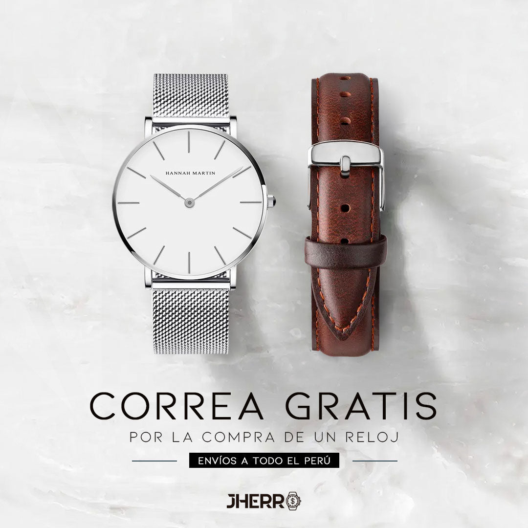Reloj Hannah Martin Sterling Brown - JHERR JEWELRY