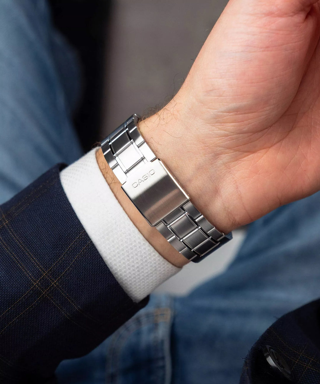 Reloj Casio MTP-1308D-2AVEF — Esfera Azul, Correa de Acero y Resistencia 50m