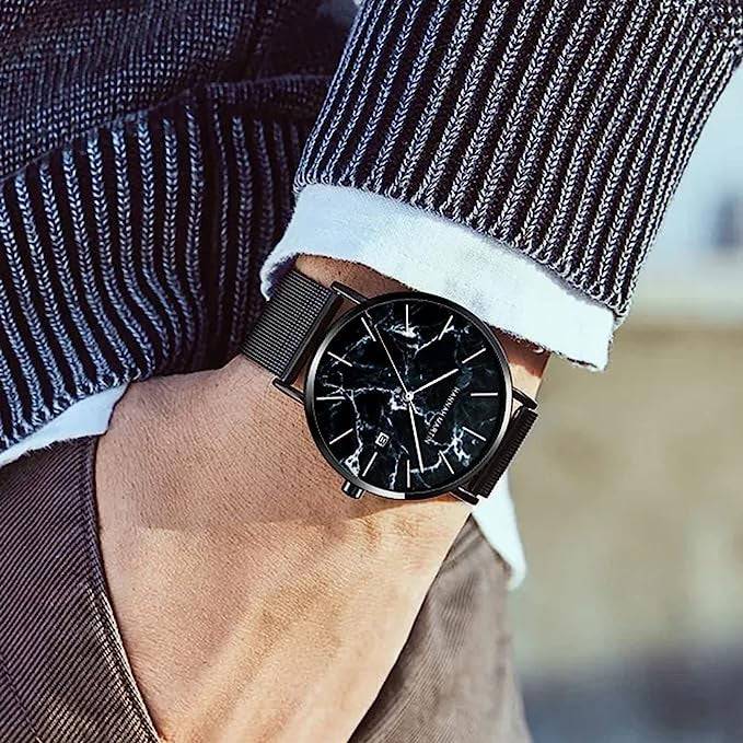 Reloj Hannah Martin Acero Negro Puro - JHERR JEWELRY
