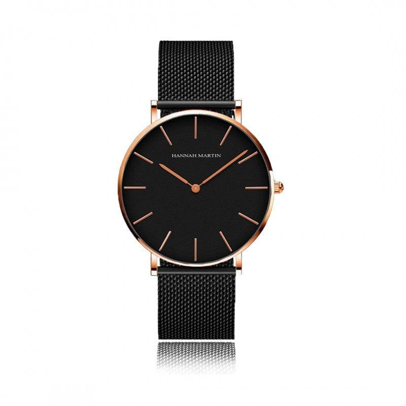 Relojes de Pareja Hannah Martin Melrose/Black (Exclusivo) - JHERR JEWELRY