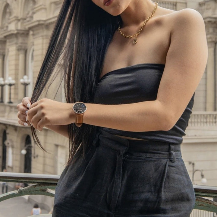 Reloj Vibrant - Cuero Legítimo - JHERR JEWELRY