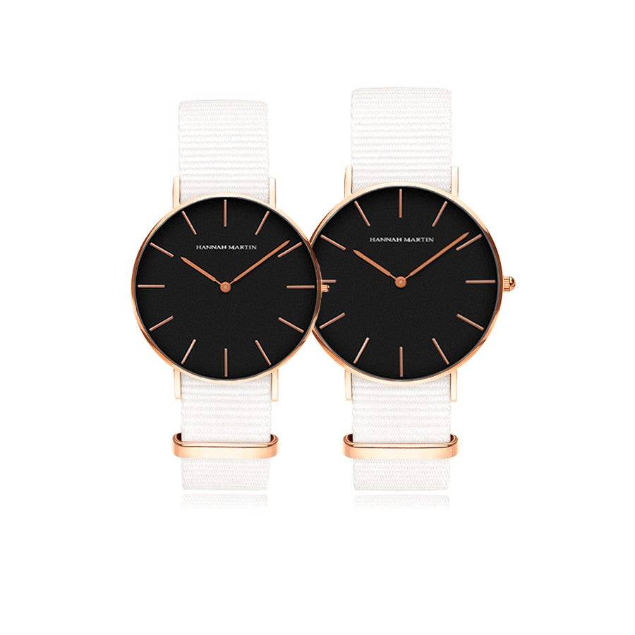 Relojes de Pareja Amber - Canvas - JHERR JEWELRY