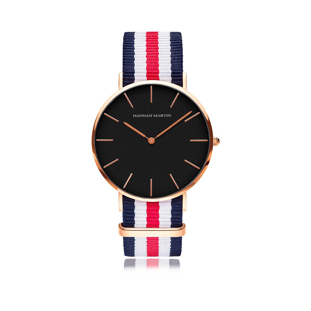 Reloj Hannah Martin Cambridge Black - JHERR JEWELRY