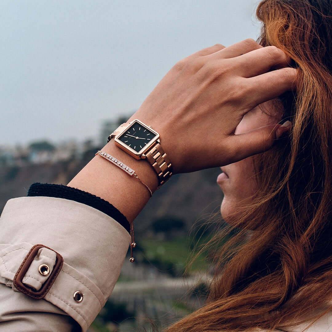 Box de Rosas – Reloj + Pulsera Black - JHERR JEWELRY