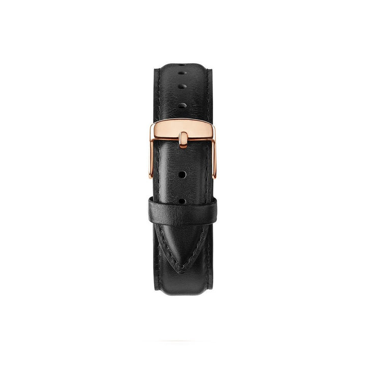 Correa Cuero Negro Plateado - JHERR JEWELRY