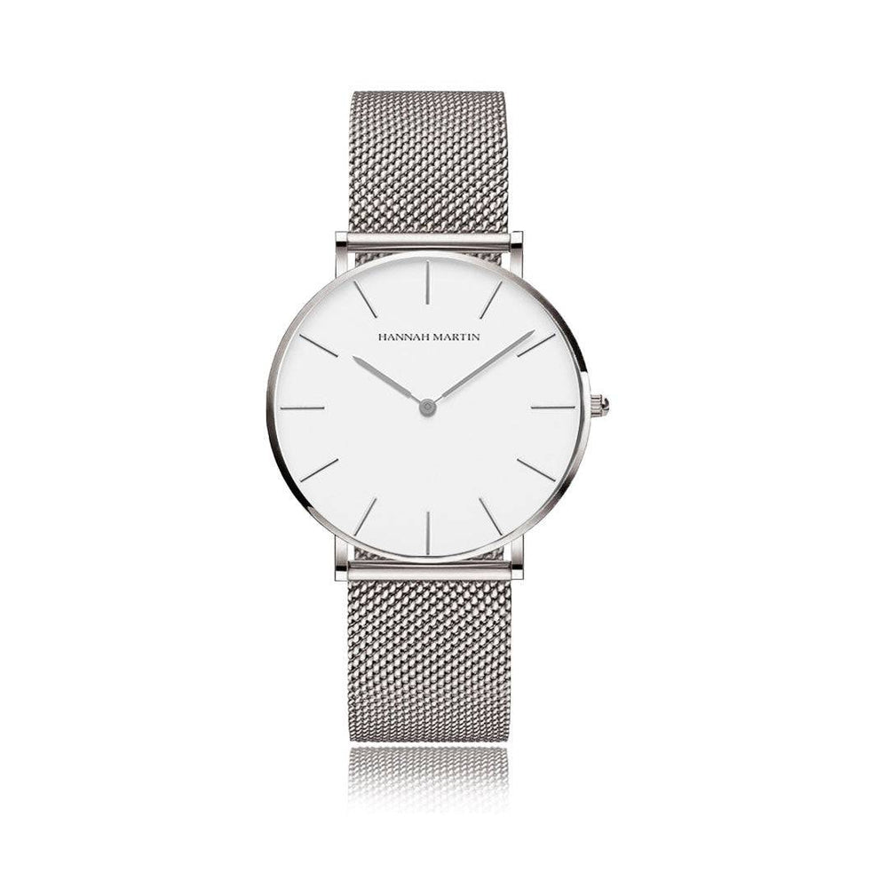 Reloj Hannah Martin Sterling Mesh - JHERR JEWELRY