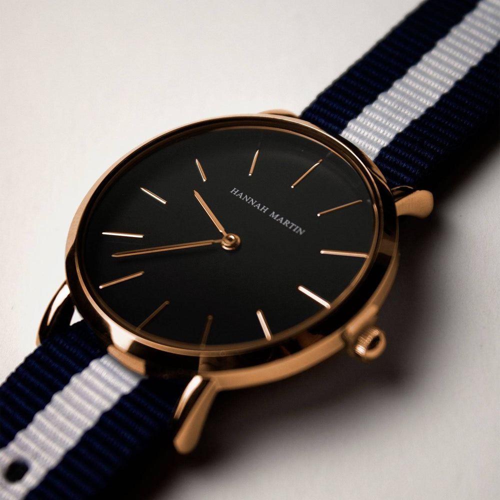Reloj Hannah Martin Glassglow Black - JHERR JEWELRY