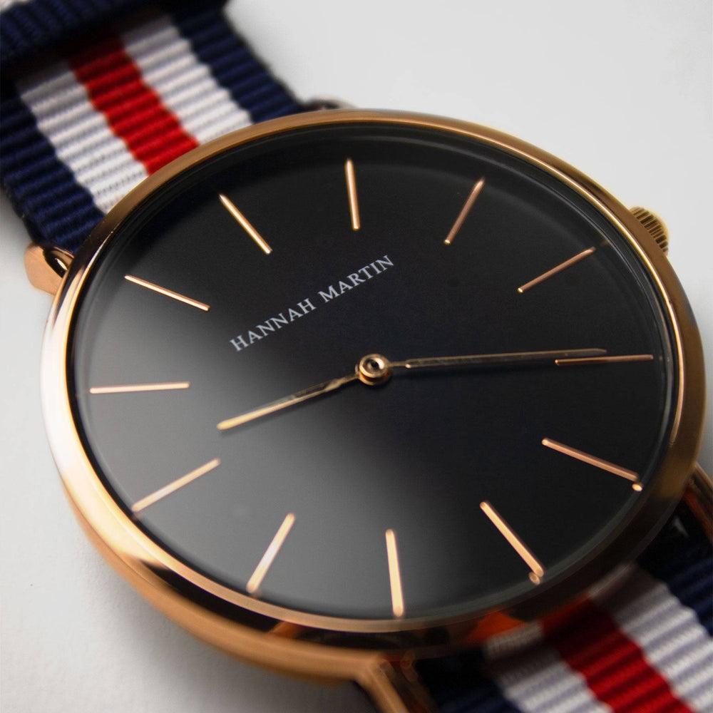 Reloj Hannah Martin Cambridge Black - JHERR JEWELRY