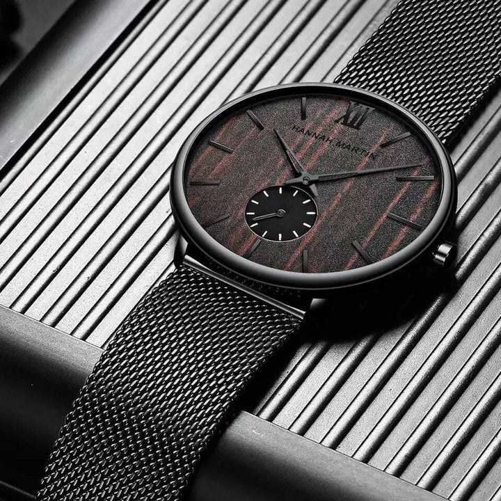 Reloj Hannah Martin Wooden Black - JHERR JEWELRY