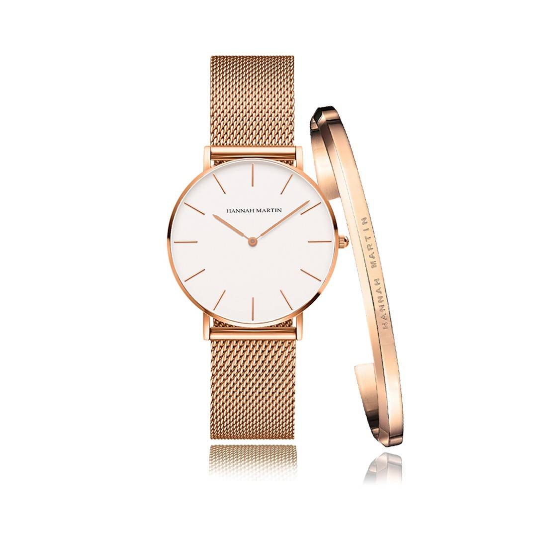 Reloj de Mujer Melrose Mesh + Brazalete - JHERR JEWELRY en Perú | Jherr Jewelry