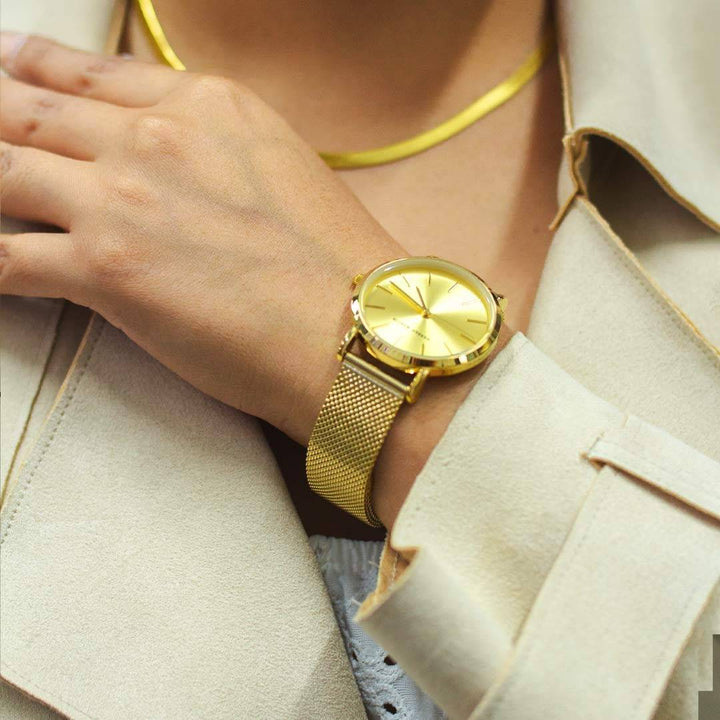 Reloj Hannah Martin Iconic Gold elegante en Perú