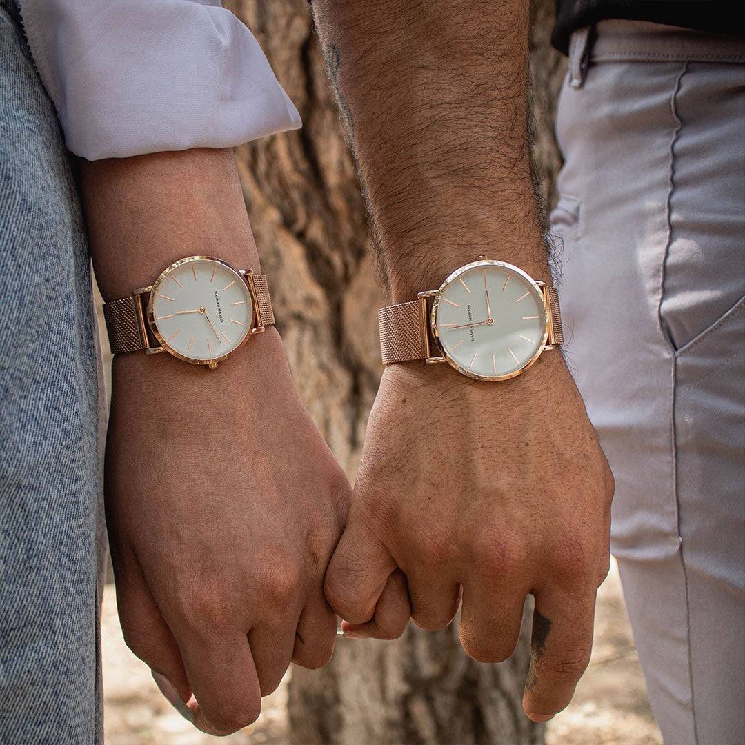 Relojes de Pareja Hannah Martin Melrose elegante para pareja en Perú